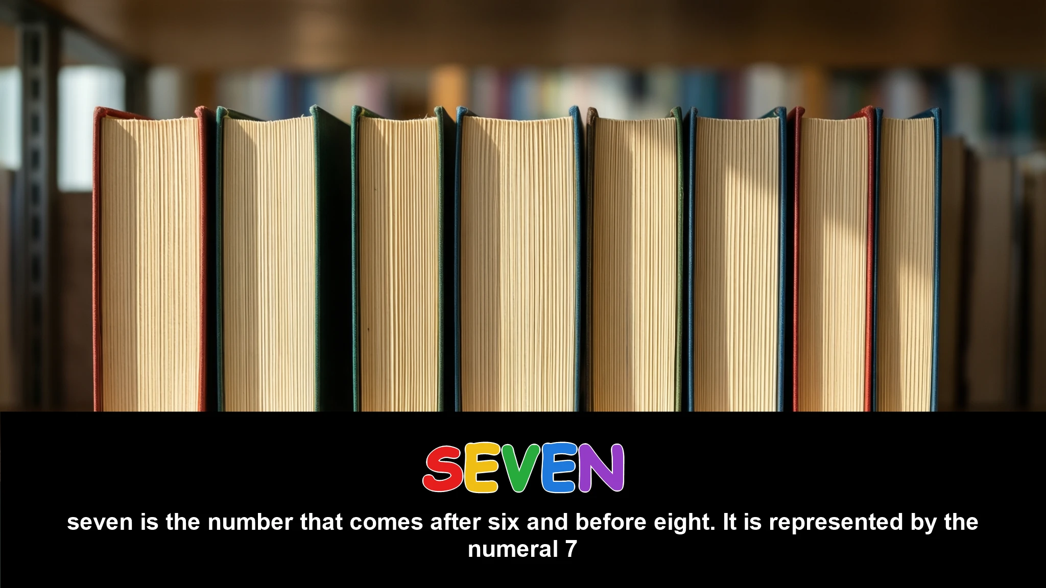English Illustration for seven